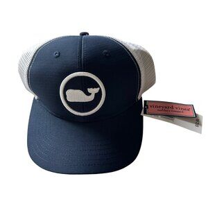 NEW WITH TAGS Vineyard Vines Whale Dot One Size Fits Most snap back trucker hat